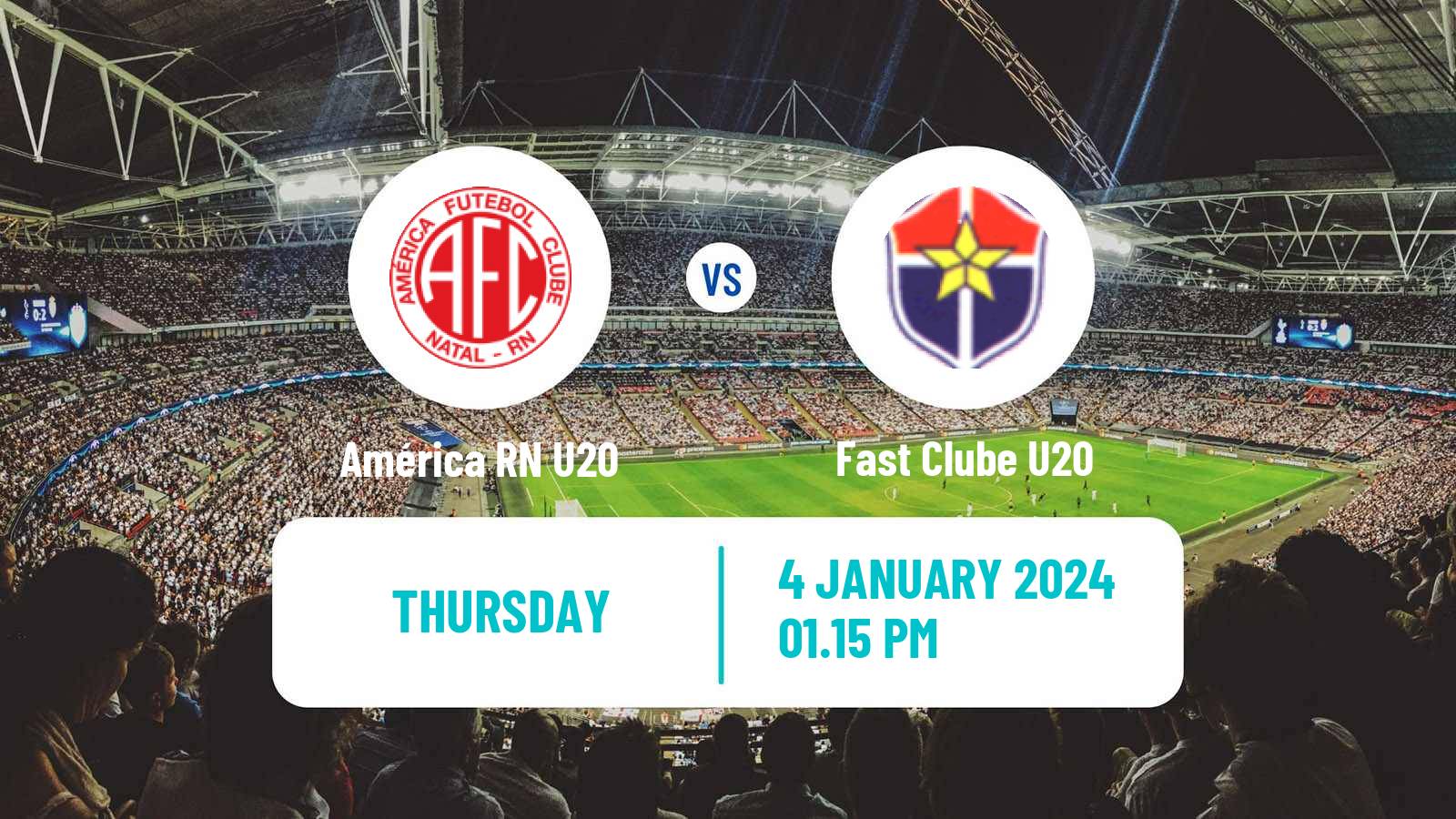 Soccer Brazilian Copa Sao Paulo de juniores América RN U20 - Fast Clube U20
