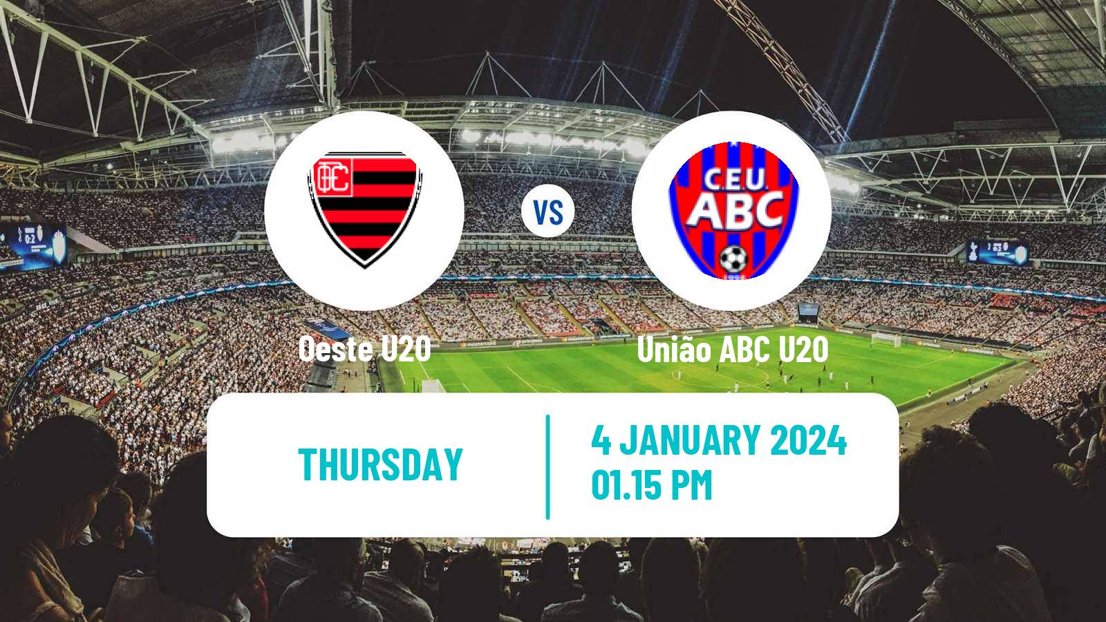 Soccer Brazilian Copa Sao Paulo de juniores Oeste U20 - União ABC U20
