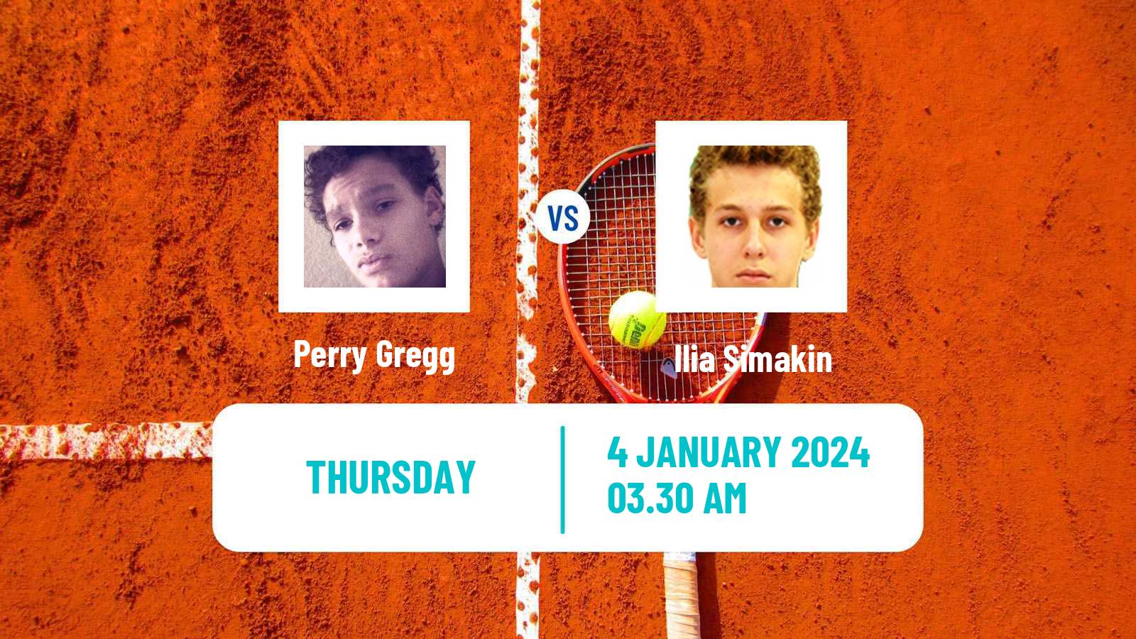 Tennis ITF M15 Monastir Men Perry Gregg - Ilia Simakin