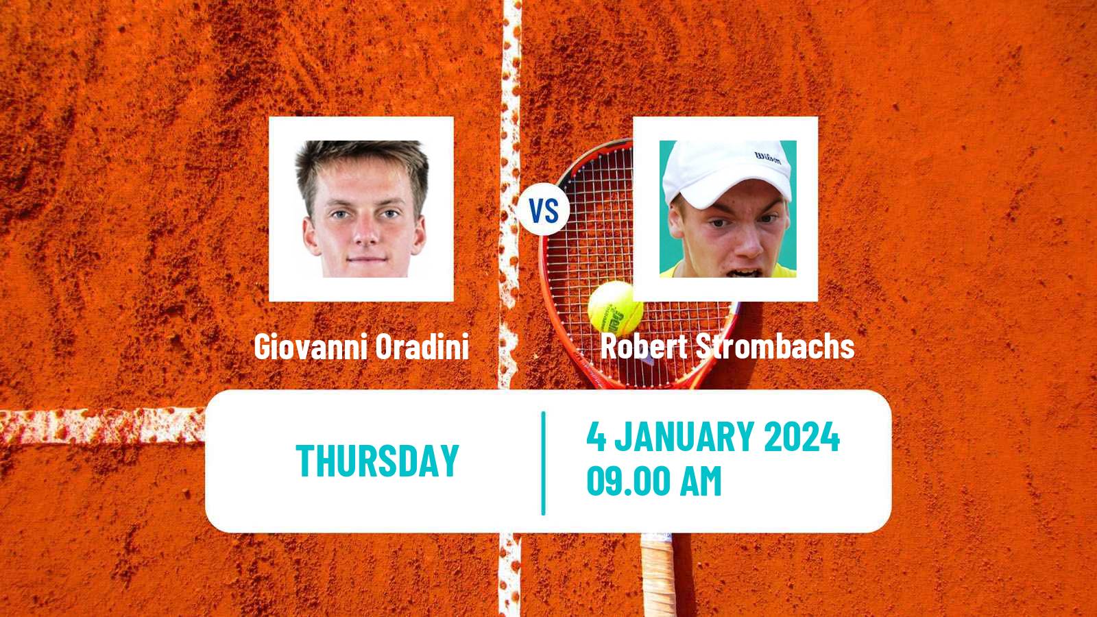 Tennis ITF M25 Esch Alzette Men Giovanni Oradini - Robert Strombachs