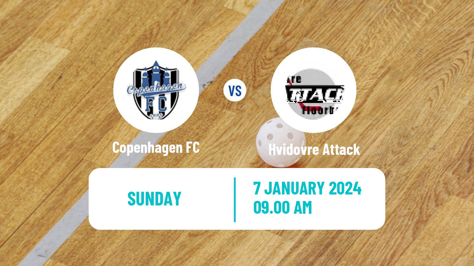 Floorball Danish Unihoc Ligaen Copenhagen FC - Hvidovre Attack