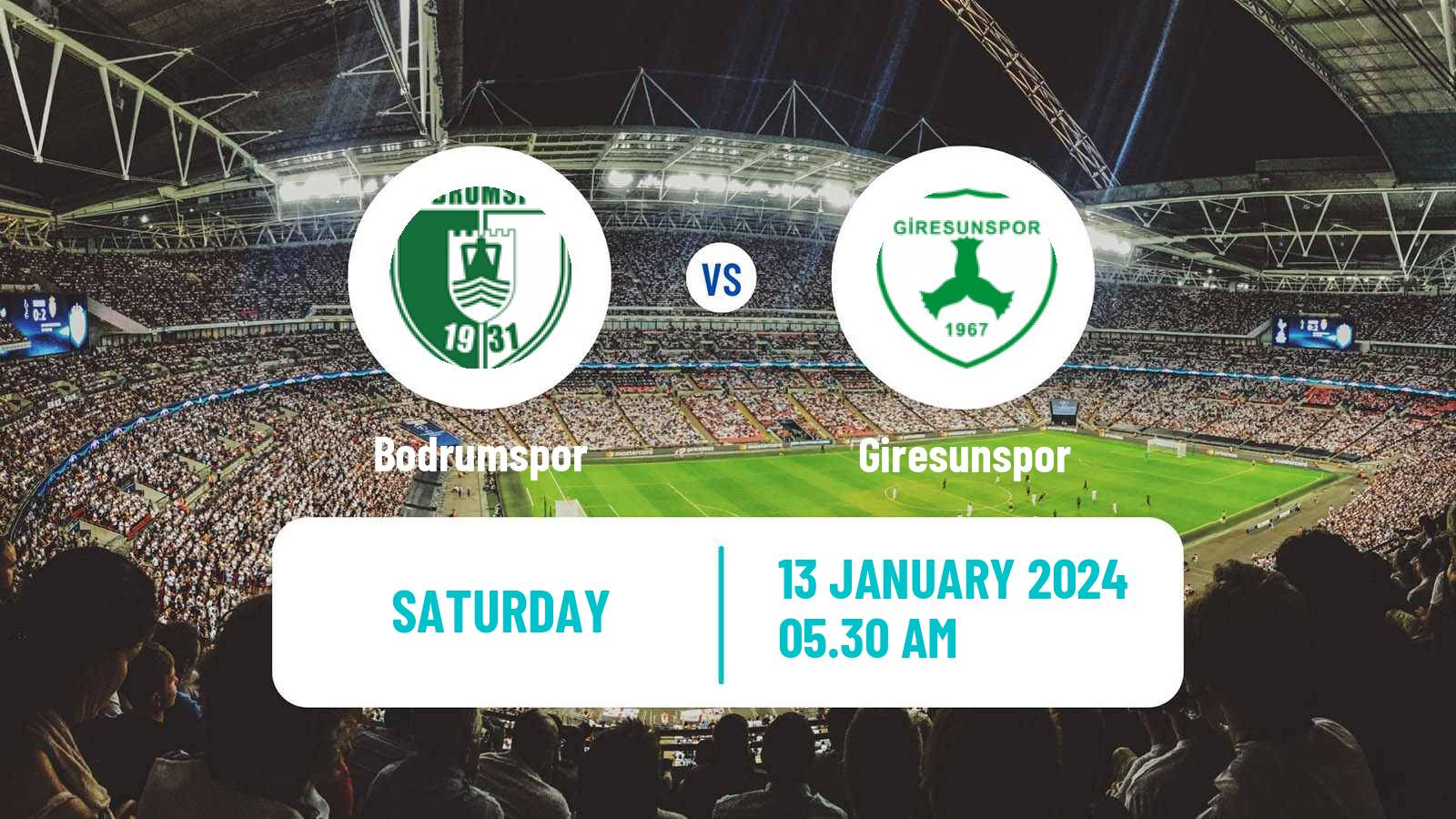 Soccer Turkish First League Bodrumspor - Giresunspor