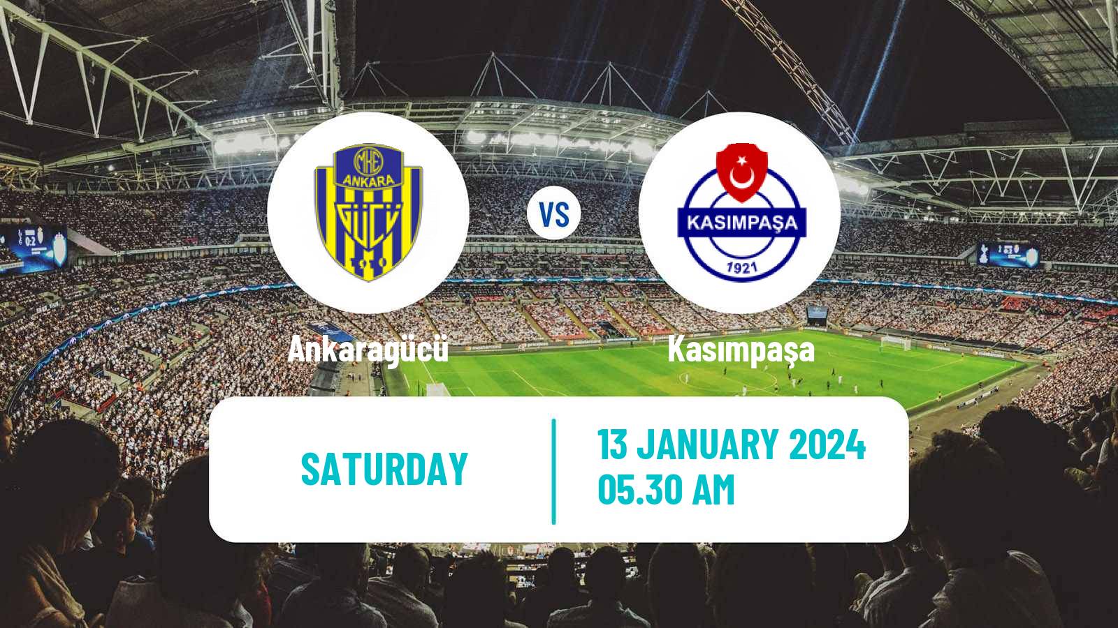 Soccer Turkish Super League Ankaragücü - Kasımpaşa