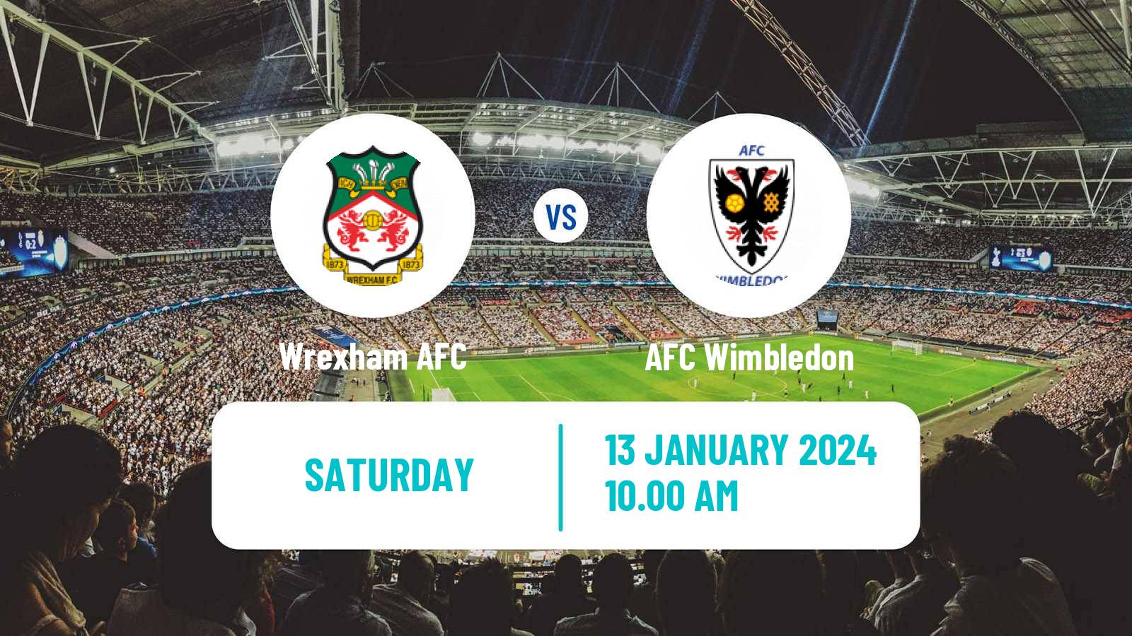 Soccer English League Two Wrexham - AFC Wimbledon