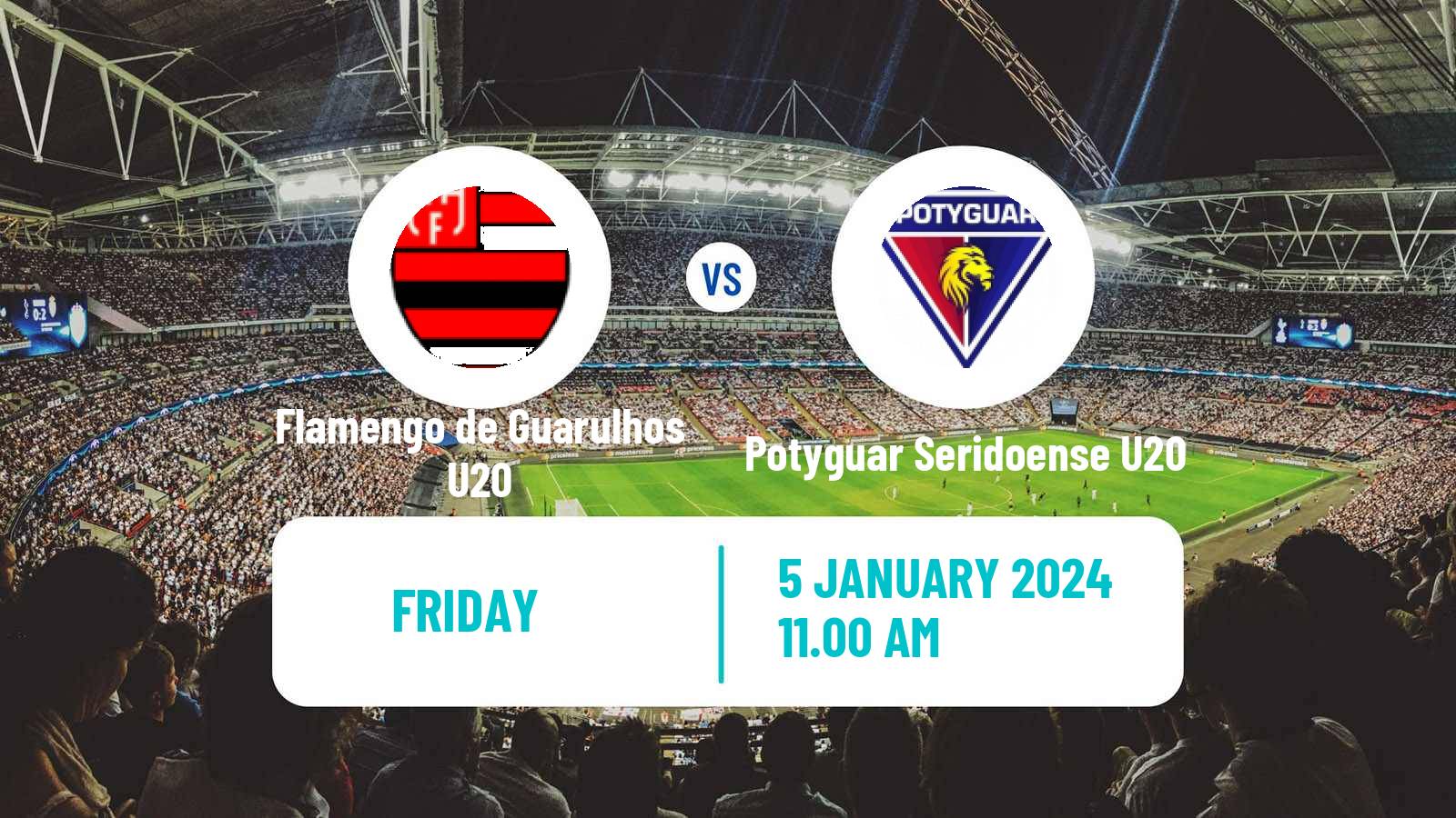 Soccer Brazilian Copa Sao Paulo de juniores Flamengo de Guarulhos U20 - Potyguar Seridoense U20