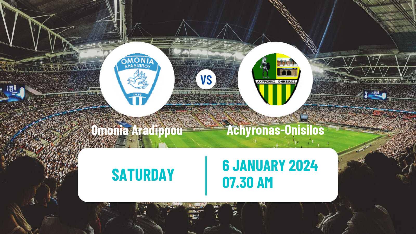 Football Cypriot Division 2 Omonia Aradippou - Achyronas-Onisilos