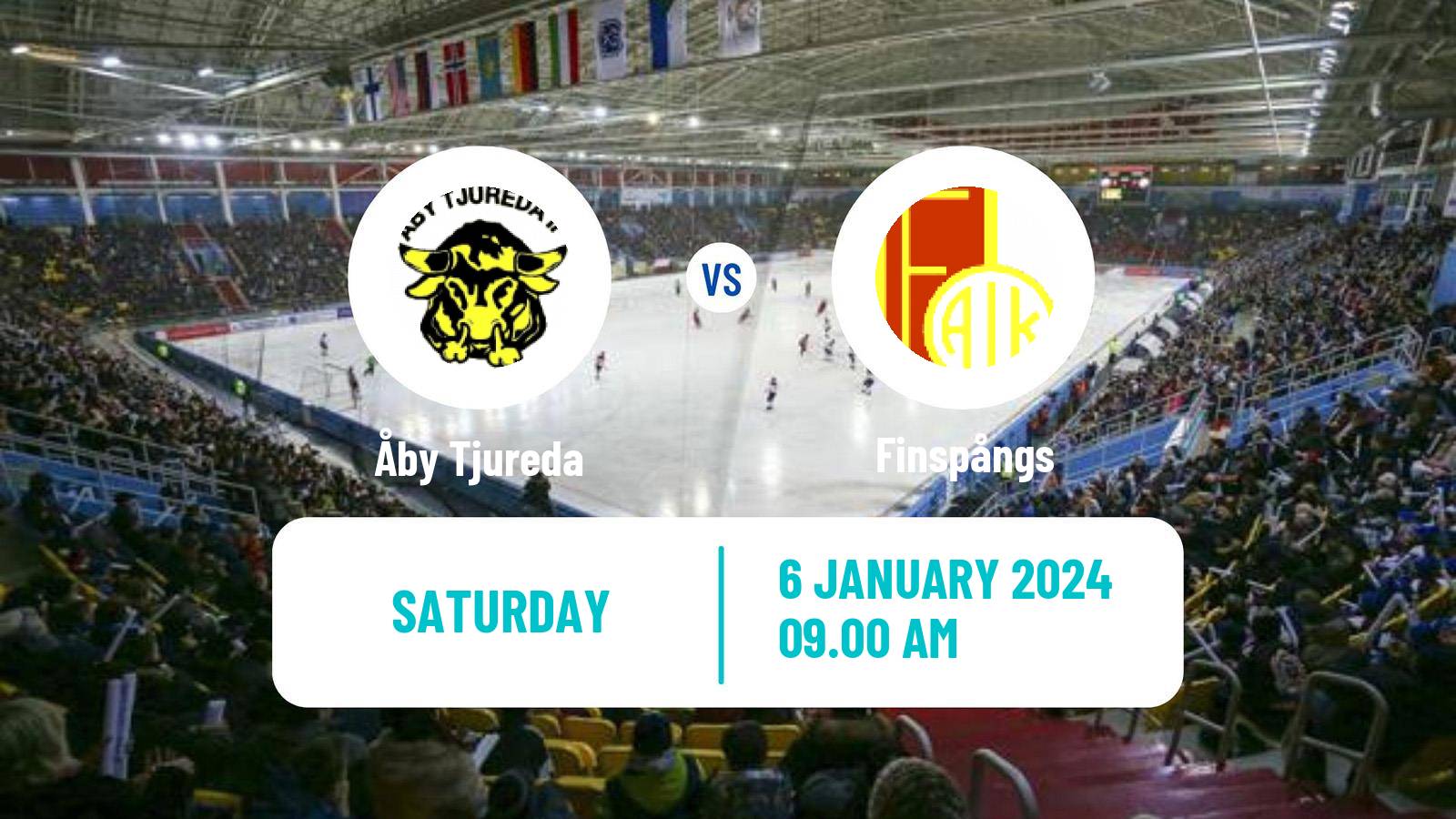 Bandy Swedish Allsvenskan Bandy Åby Tjureda - Finspångs