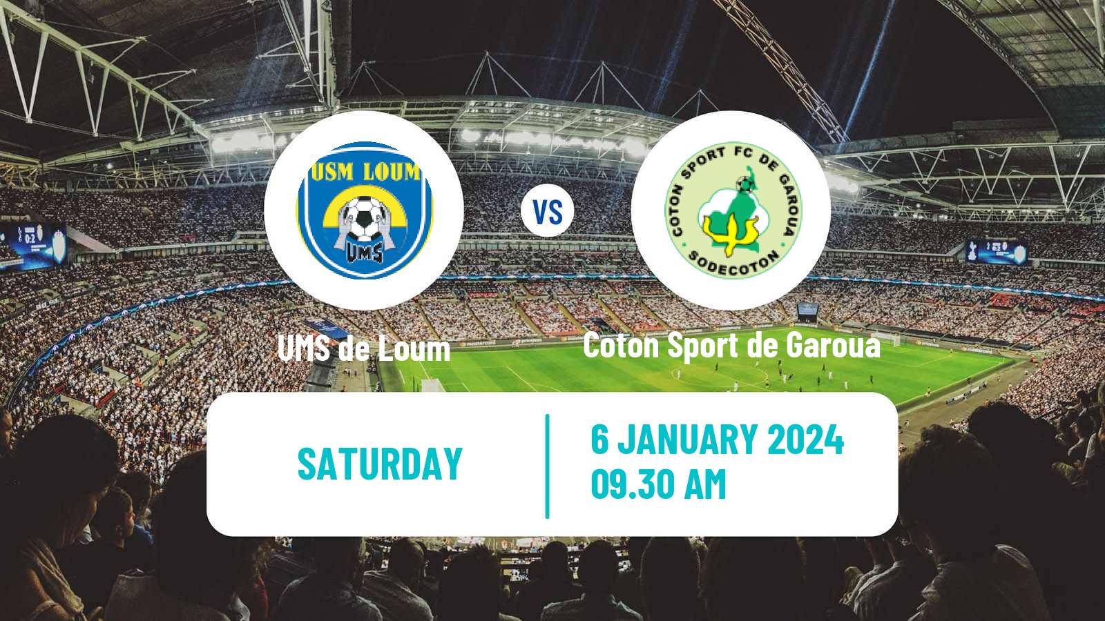 Soccer Cameroon Elite One UMS de Loum - Coton Sport de Garoua