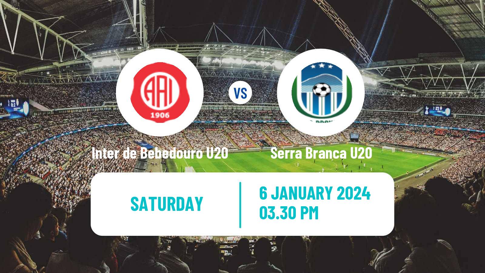 Soccer Brazilian Copa Sao Paulo de juniores Inter de Bebedouro U20 - Serra Branca U20