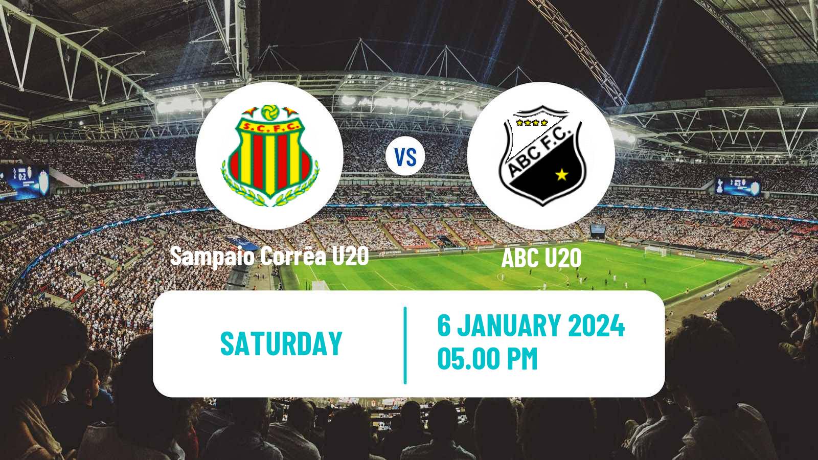Soccer Brazilian Copa Sao Paulo de juniores Sampaio Corrêa U20 - ABC U20
