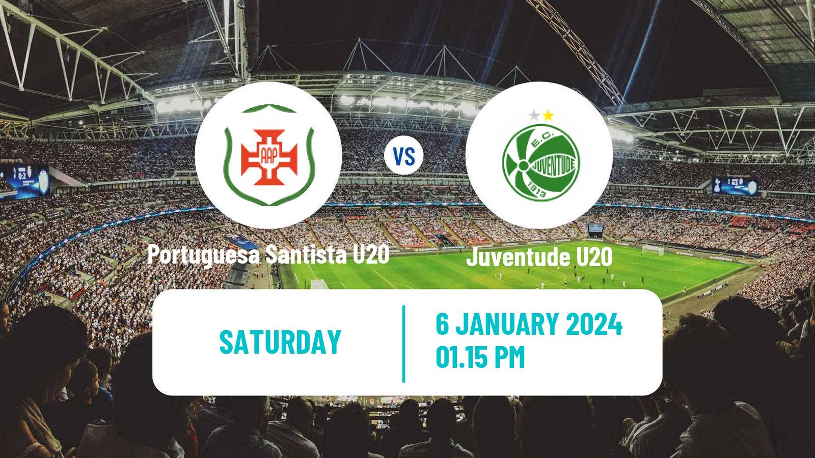 Soccer Brazilian Copa Sao Paulo de juniores Portuguesa Santista U20 - Juventude U20