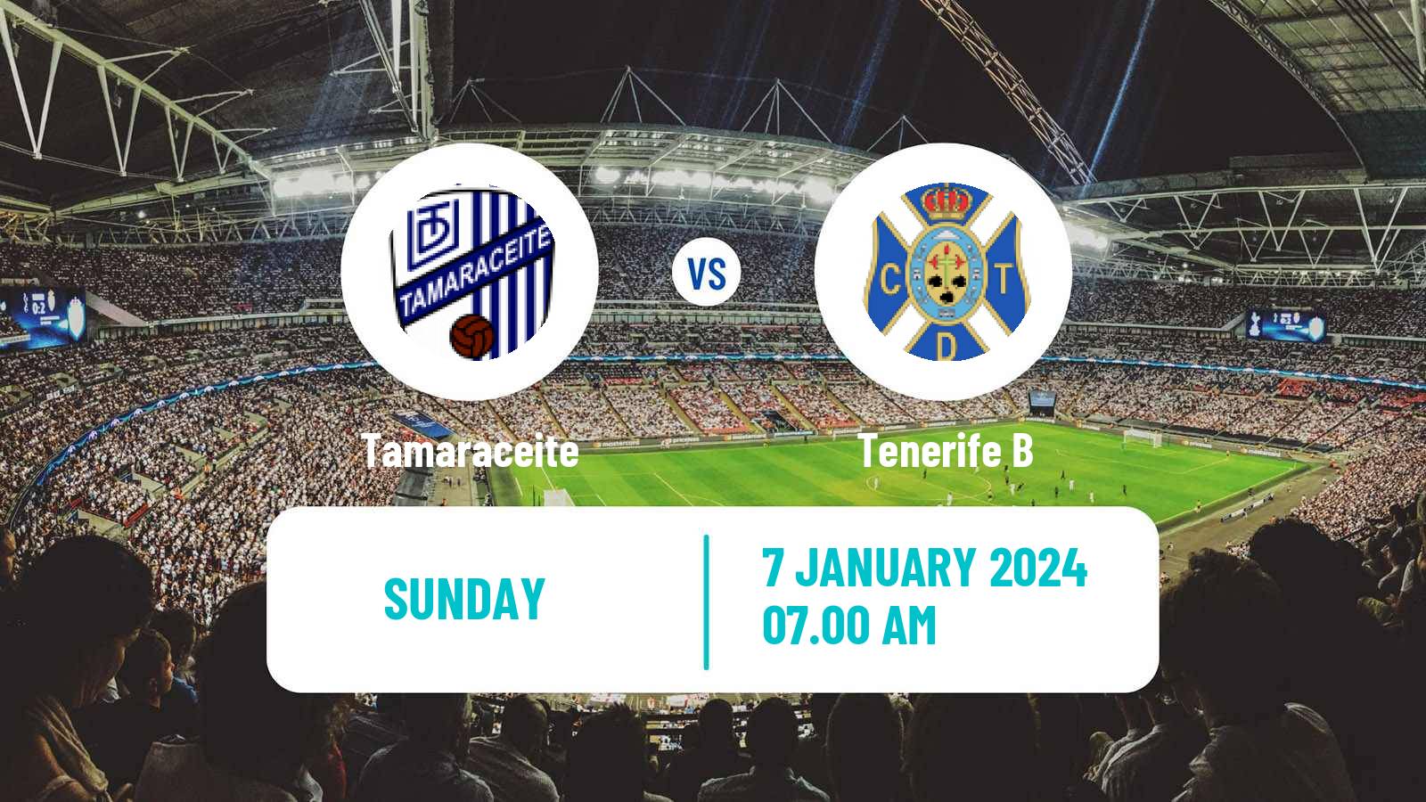 Soccer Spanish Tercera RFEF - Group 12 Tamaraceite - Tenerife B