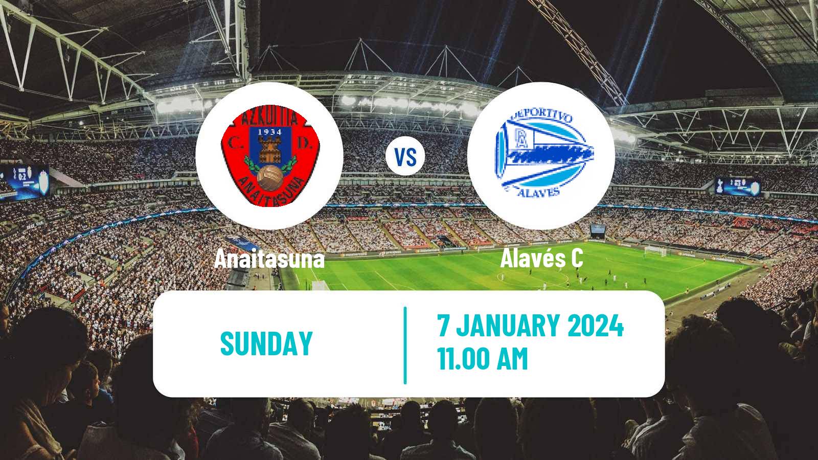 Soccer Spanish Tercera RFEF - Group 4 Anaitasuna - Alavés C