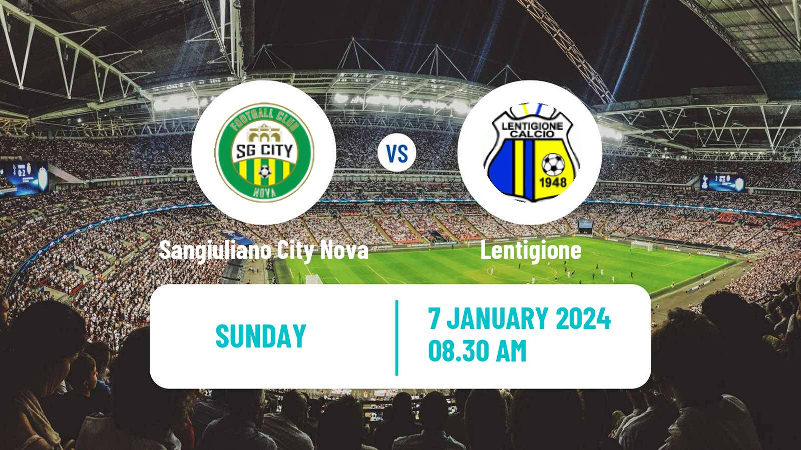 Soccer Italian Serie D - Group D Sangiuliano City Nova - Lentigione