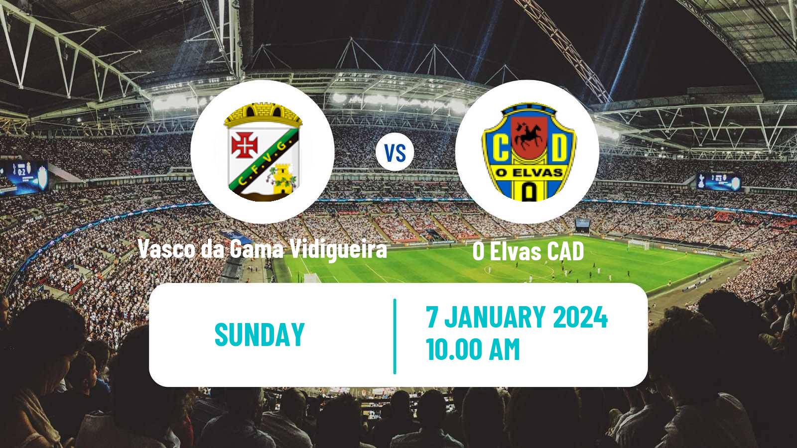 Soccer Campeonato de Portugal - Group D Vasco da Gama Vidigueira - Elvas