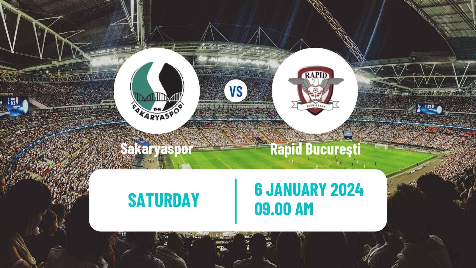 Soccer Club Friendly Sakaryaspor - Rapid Bucureşti