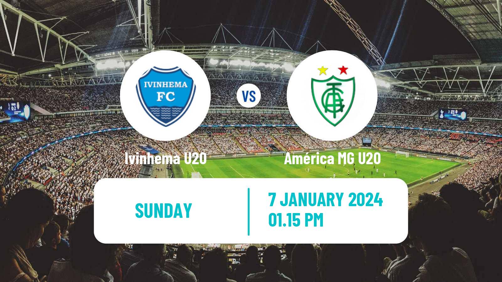 Soccer Brazilian Copa Sao Paulo de juniores Ivinhema U20 - América MG U20