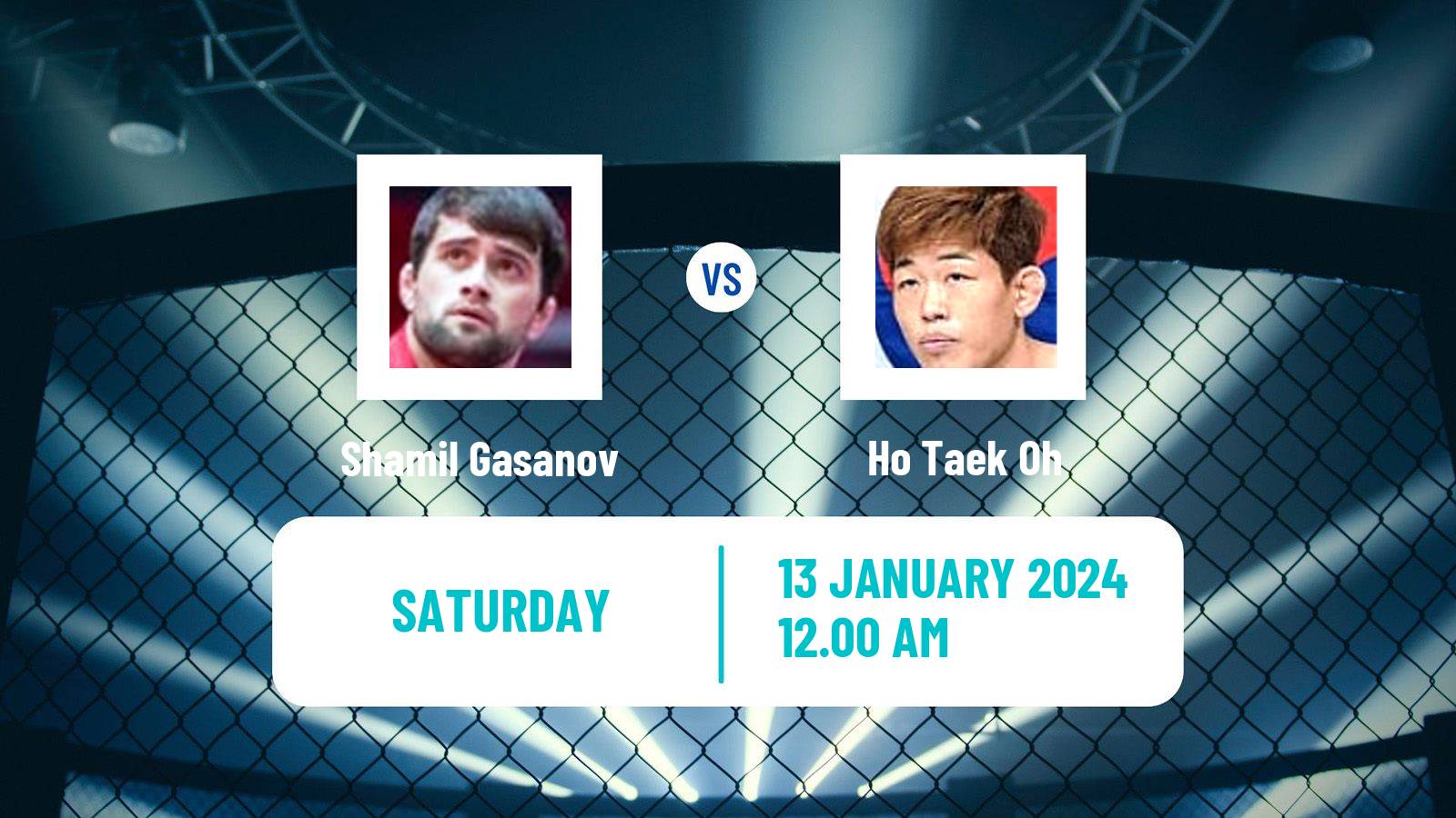 MMA Featherweight One Championship Men Shamil Gasanov - Ho Taek Oh