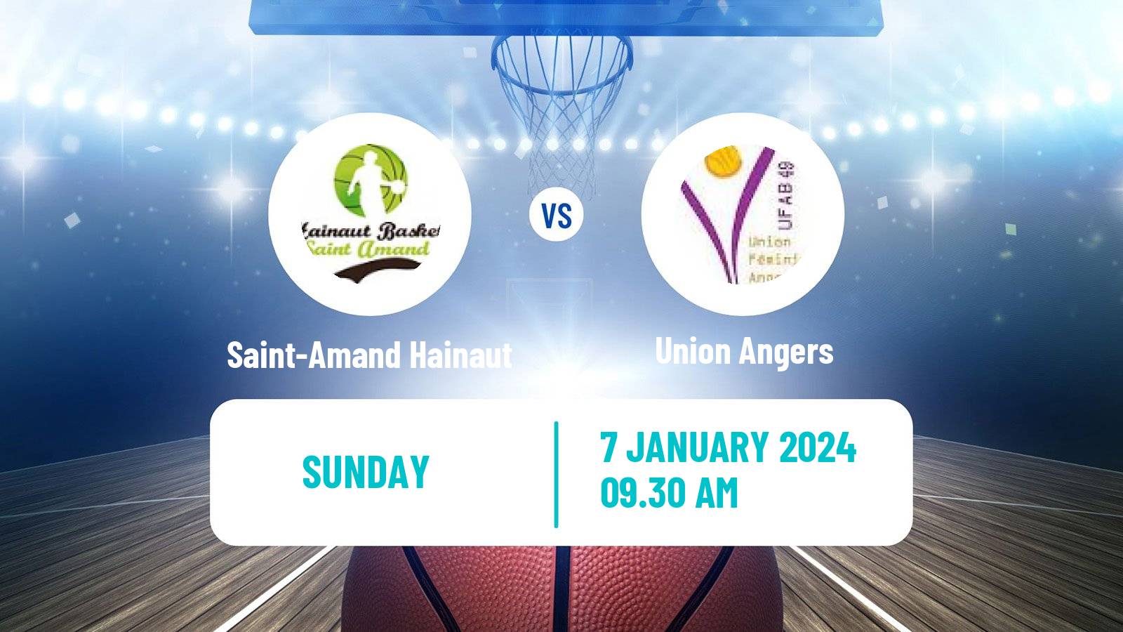 Basketball French LFB Saint-Amand Hainaut - Union Angers