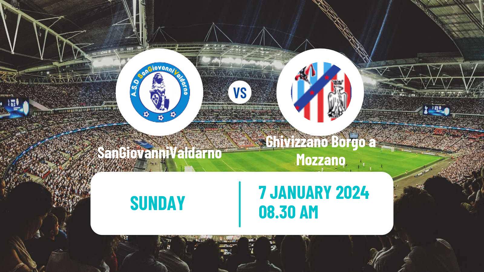 Soccer Italian Serie D - Group E SanGiovanniValdarno - Ghivizzano Borgo a Mozzano