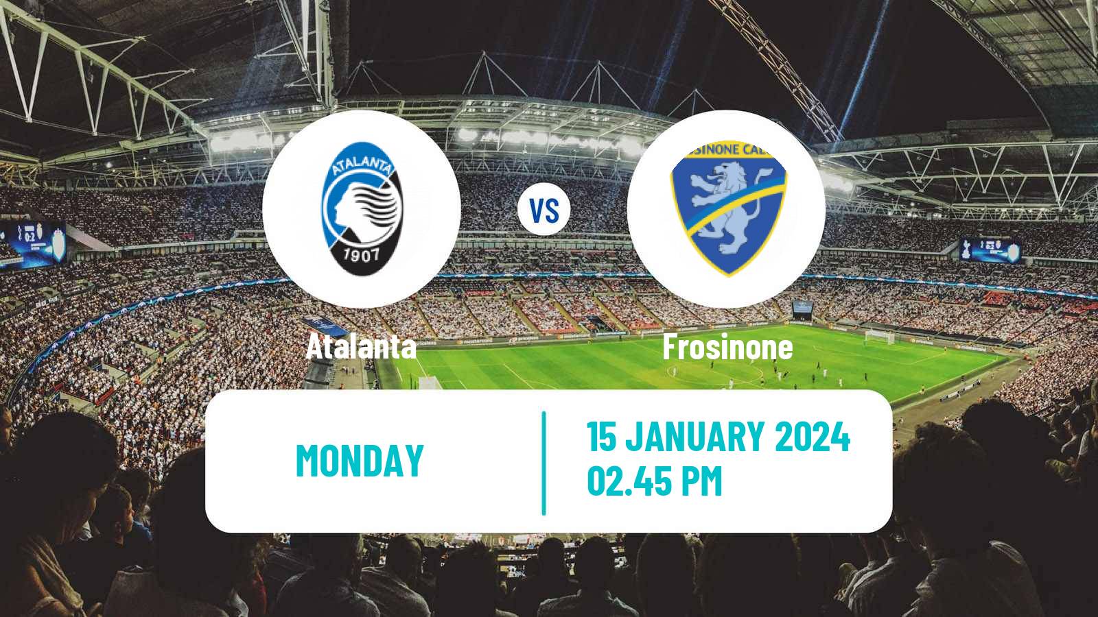 Soccer Italian Serie A Atalanta - Frosinone