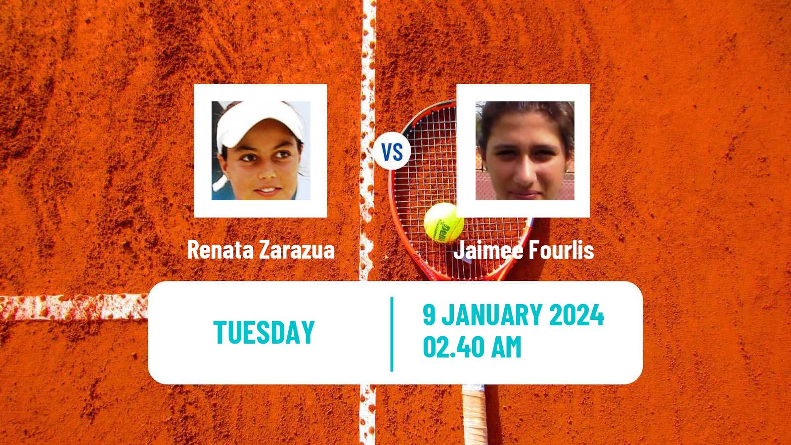 Tennis WTA Australian Open Renata Zarazua - Jaimee Fourlis