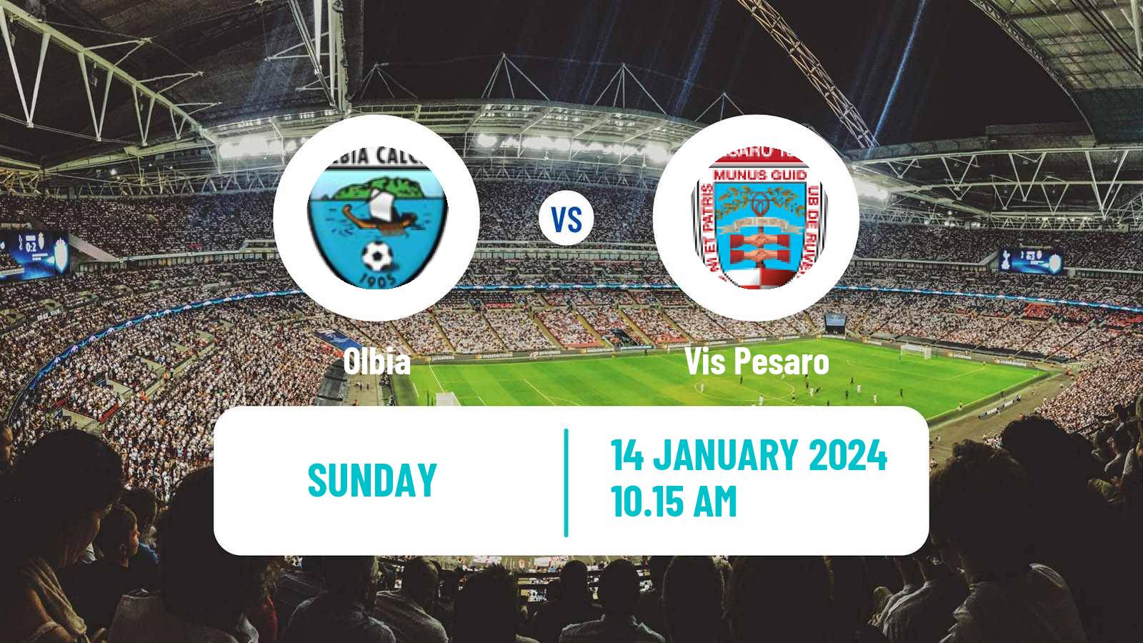 Soccer Italian Serie C Group B Olbia - Vis Pesaro