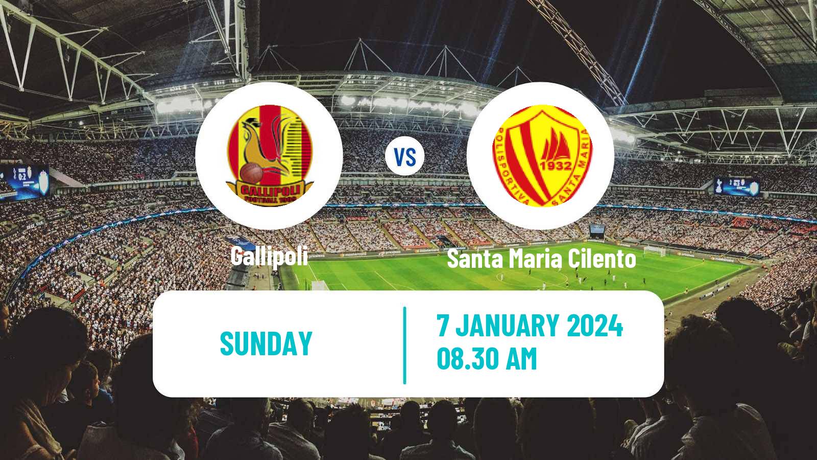 Soccer Italian Serie D - Group H Gallipoli - Santa Maria Cilento