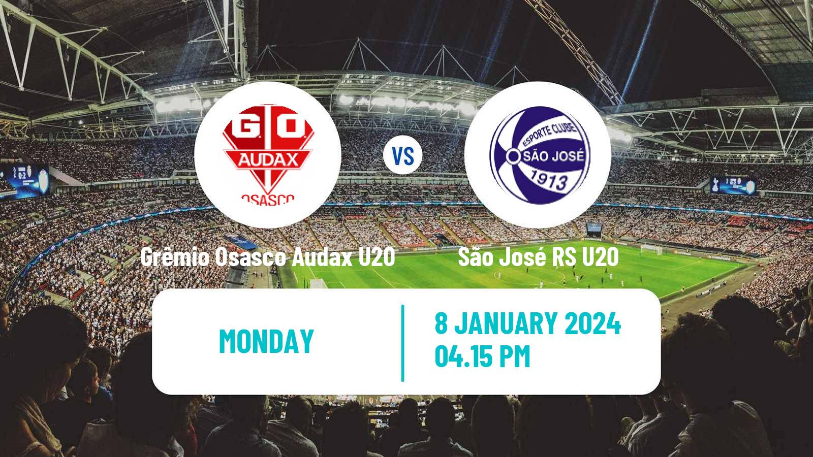 Soccer Brazilian Copa Sao Paulo de juniores Grêmio Osasco Audax U20 - São José-SP U20