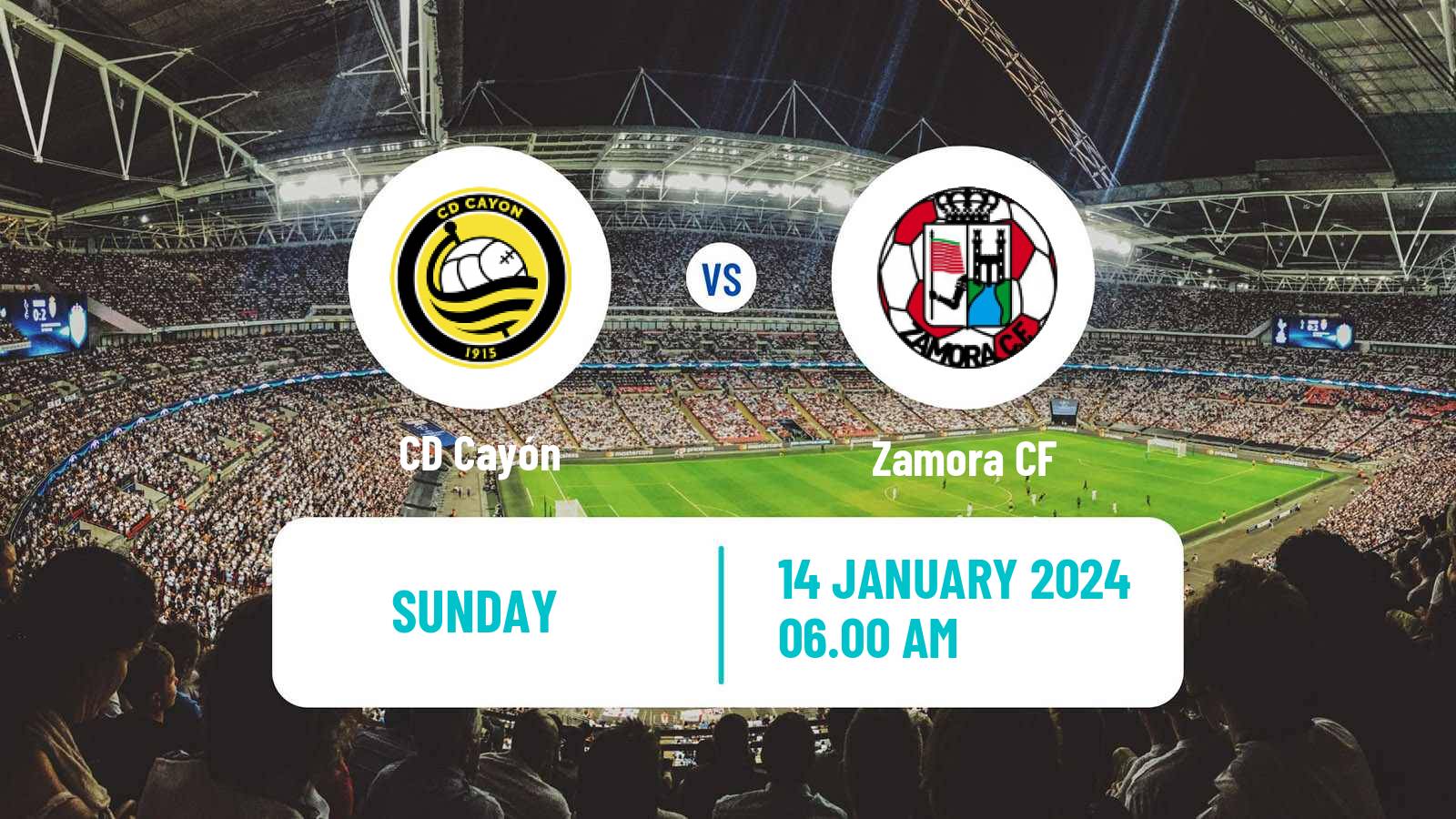 Soccer Spanish Segunda RFEF - Group 1 Cayón - Zamora