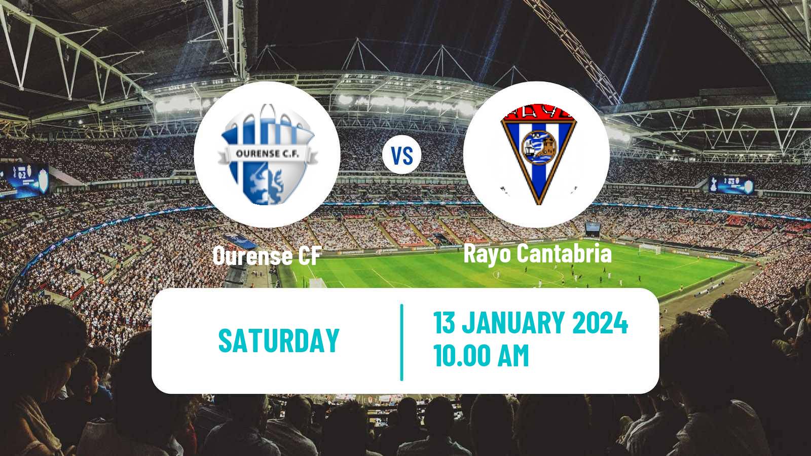 Soccer Spanish Segunda RFEF - Group 1 Ourense CF - Rayo Cantabria