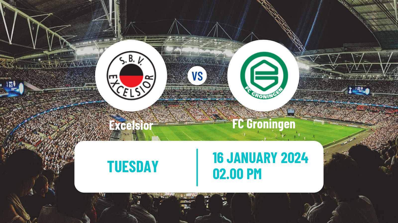 Soccer Dutch KNVB Beker Excelsior - Groningen