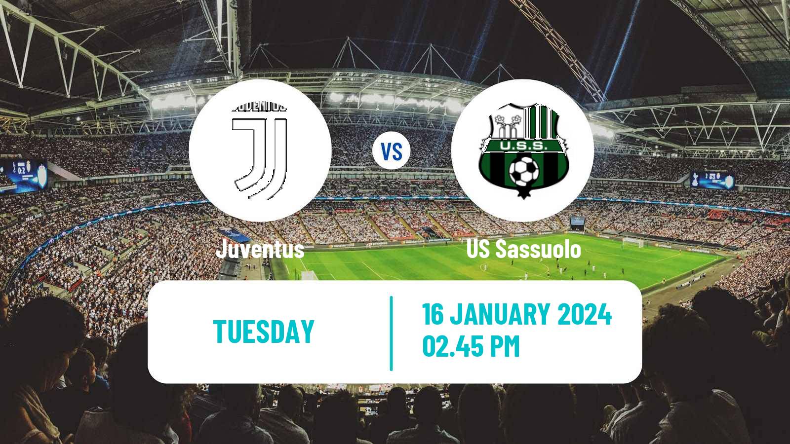 Soccer Italian Serie A Juventus - Sassuolo