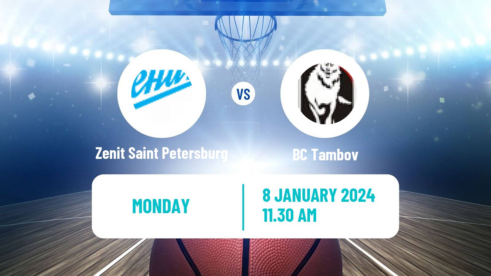 Basketball Russian Cup Basketball Zenit Saint Petersburg - Tambov