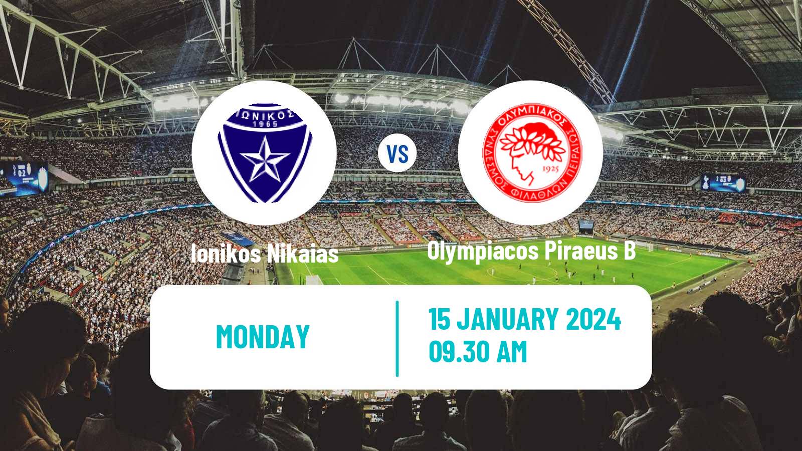 Soccer Greek Super League 2 Ionikos Nikaias - Olympiacos Piraeus B