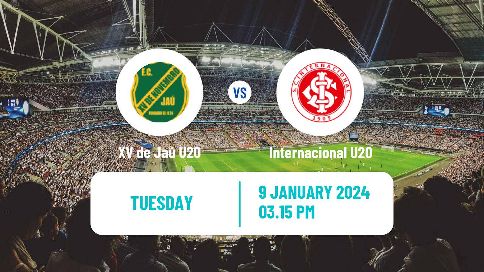 Soccer Brazilian Copa Sao Paulo de juniores XV de Jaú U20 - Internacional U20