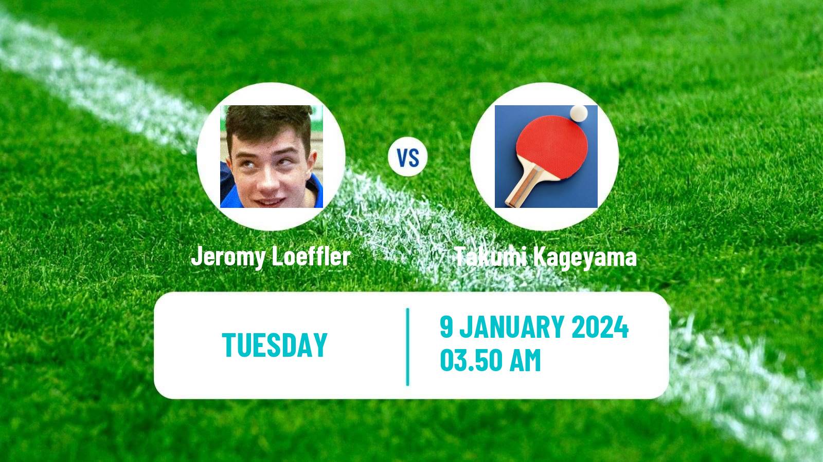 Table tennis Challenger Series Men Jeromy Loeffler - Takumi Kageyama