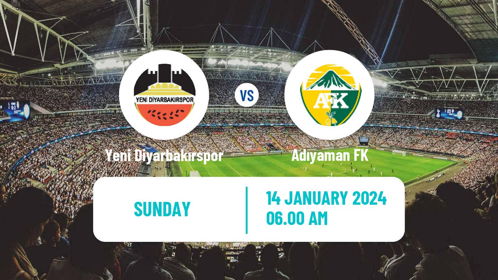 Soccer Turkish Second League White Group Yeni Diyarbakırspor - Adıyaman