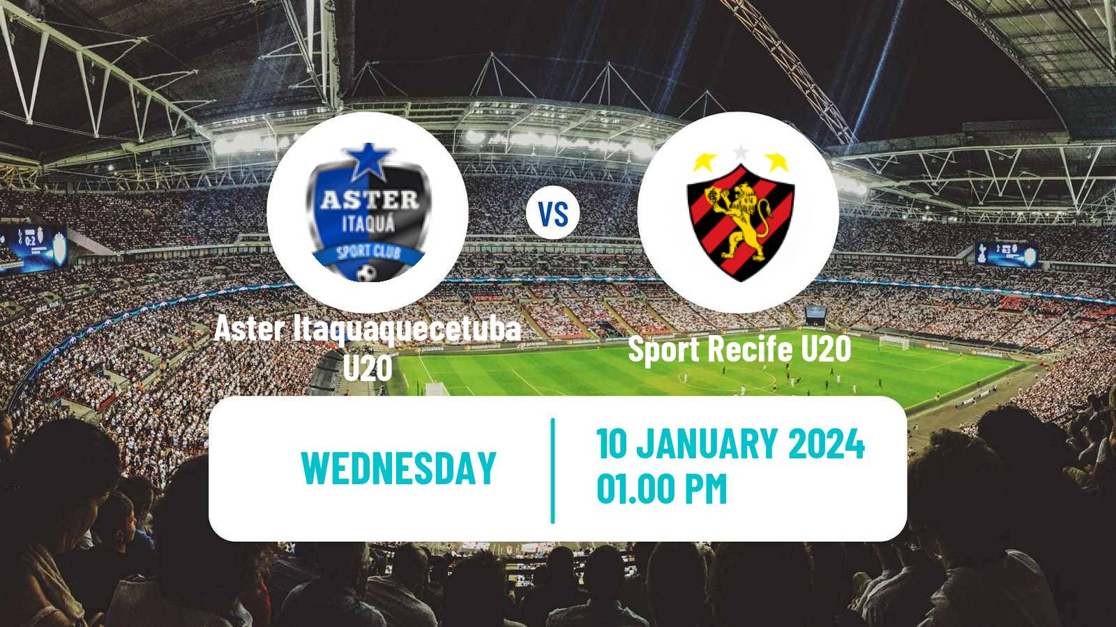 Soccer Brazilian Copa Sao Paulo de juniores Aster Itaquaquecetuba U20 - Sport Recife U20