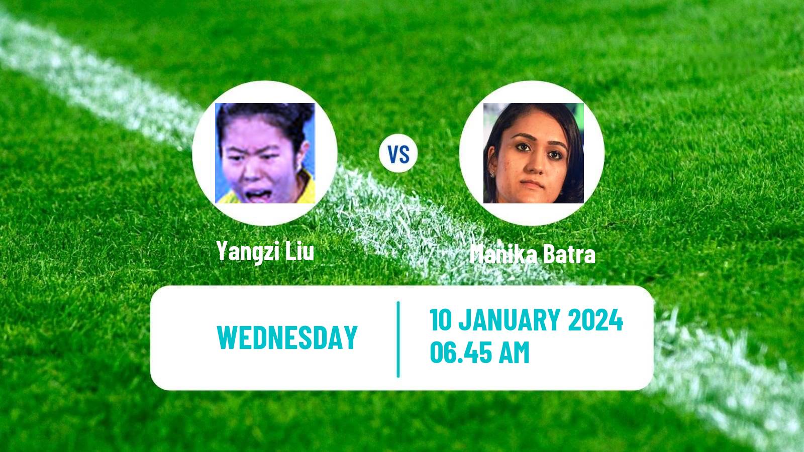 Table tennis Wtt Star Contender Doha Women Yangzi Liu - Manika Batra
