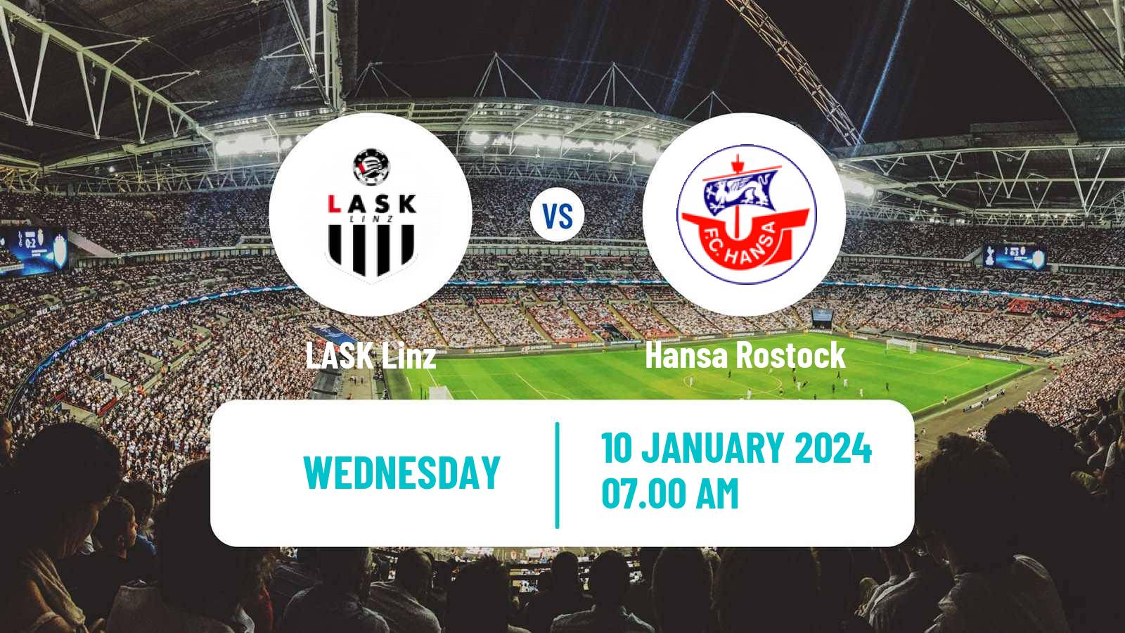 Soccer Club Friendly LASK Linz - Hansa Rostock