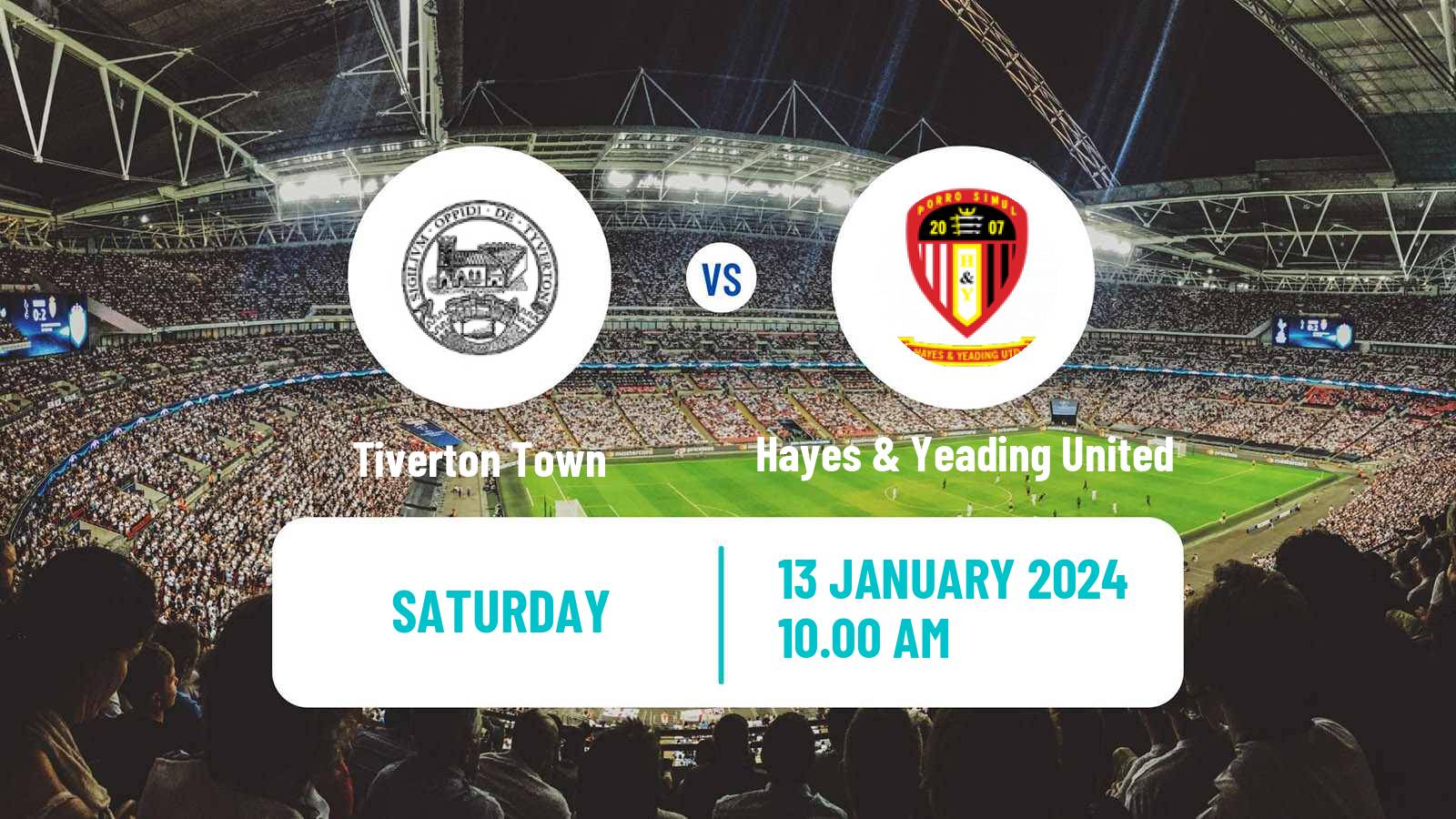Soccer English Southern League South Division Tiverton Town - Hayes & Yeading United