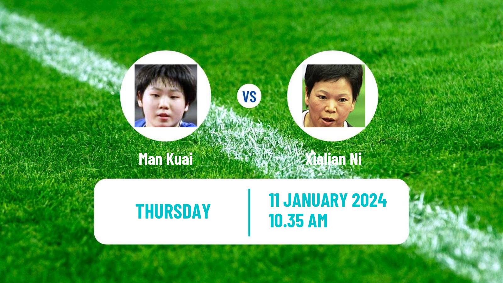 Table tennis Wtt Star Contender Doha Women Man Kuai - Xialian Ni