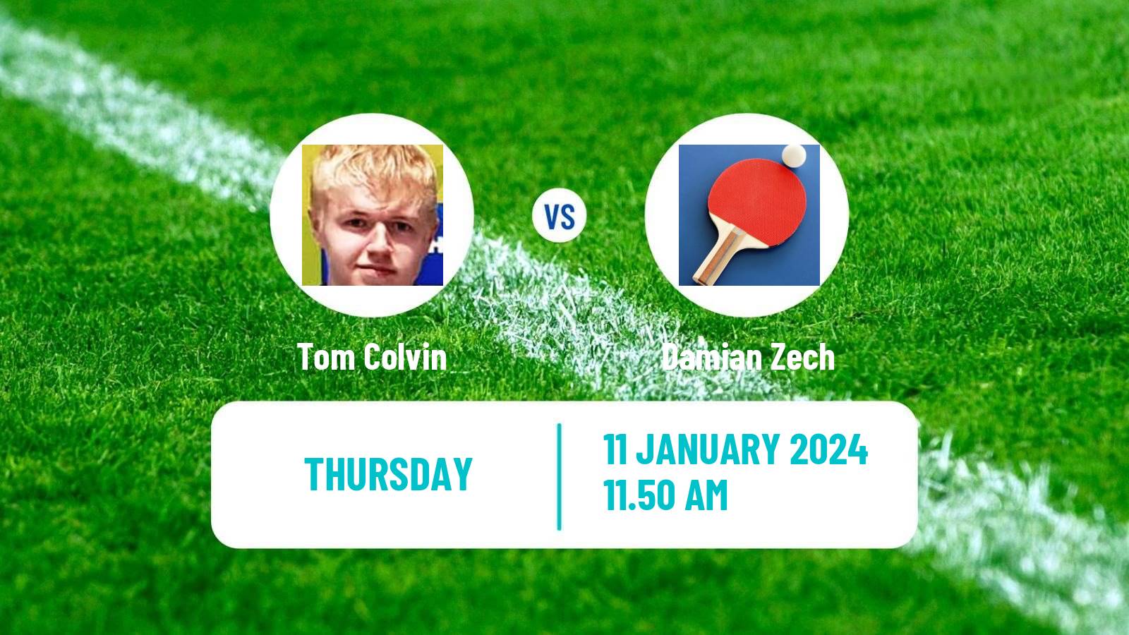 Table tennis Challenger Series Men Tom Colvin - Damian Zech
