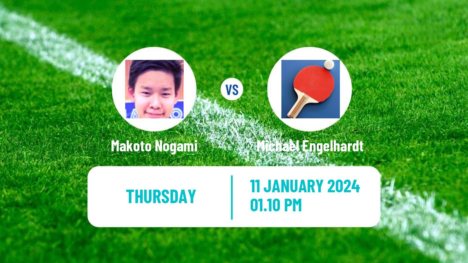 Table tennis Challenger Series Men Makoto Nogami - Michael Engelhardt