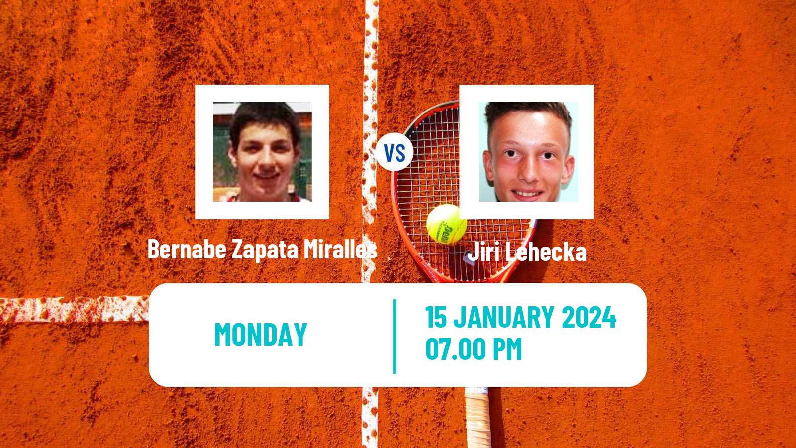 Tennis ATP Australian Open Bernabe Zapata Miralles - Jiri Lehecka