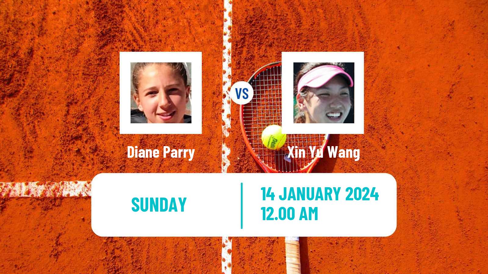 Tennis WTA Australian Open Diane Parry - Xin Yu Wang