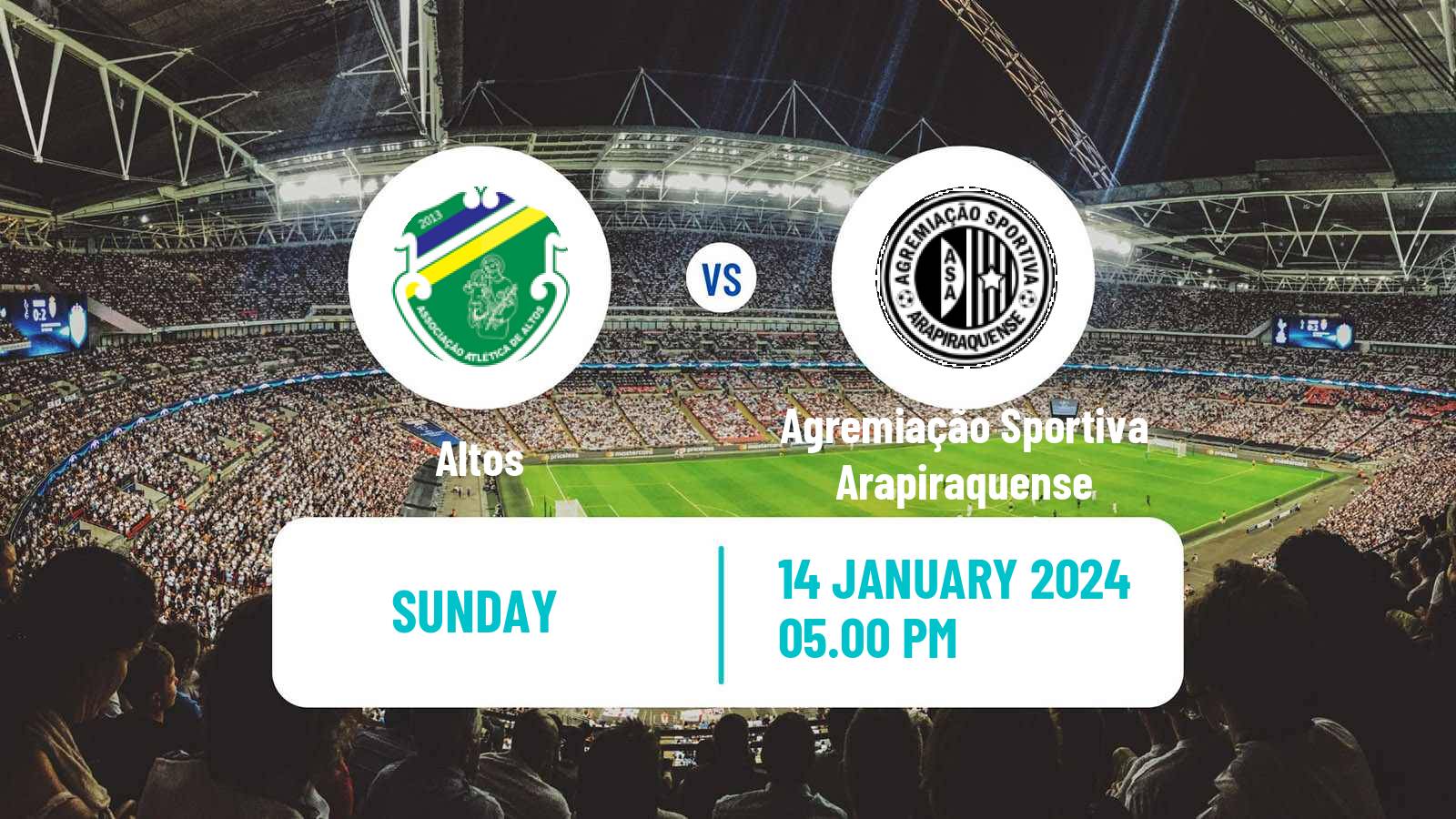 Soccer Brazilian Copa do Nordeste Altos - Agremiação Sportiva Arapiraquense