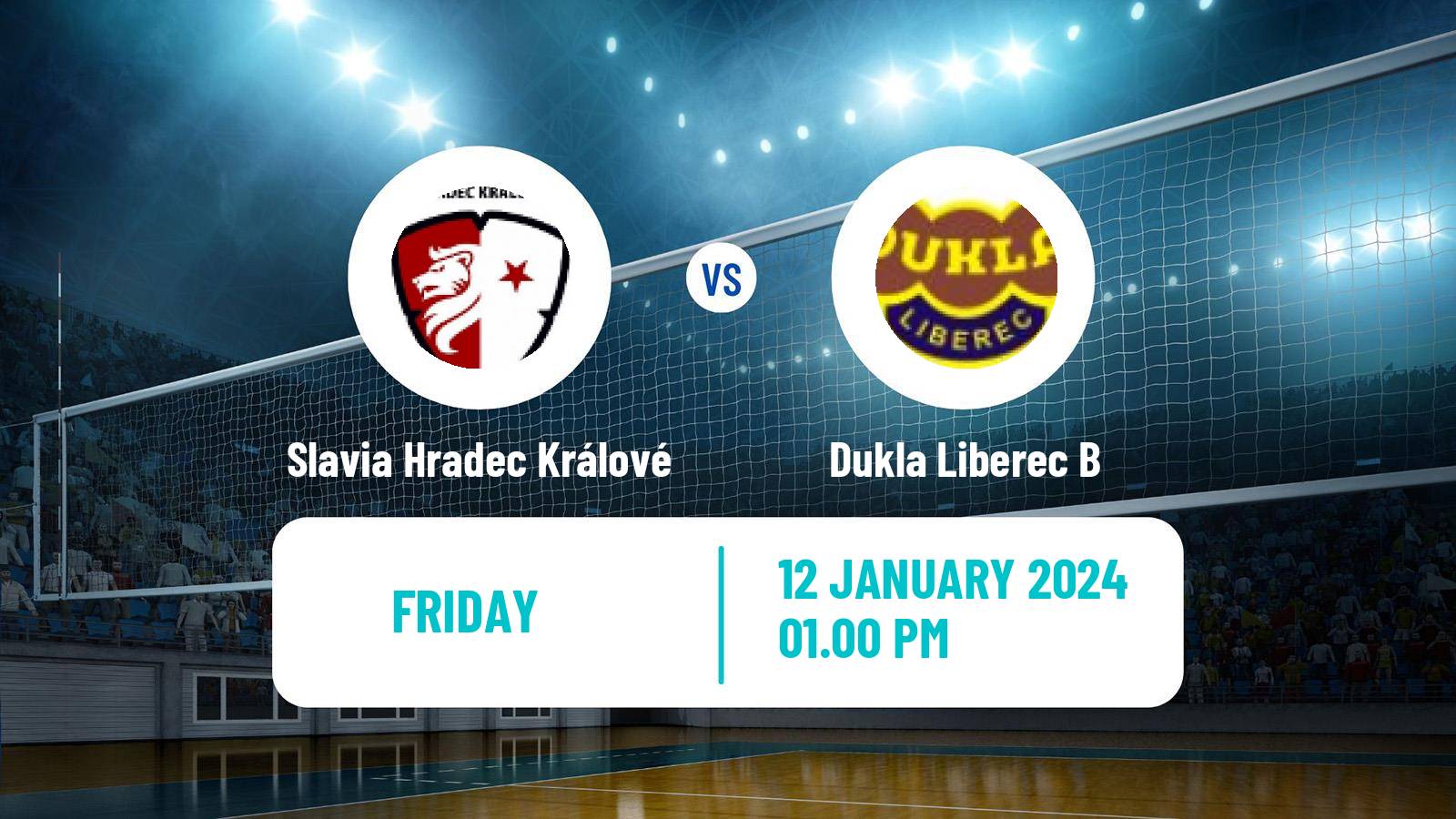 Volleyball Czech 1 Liga Volleyball Slavia Hradec Králové - Dukla Liberec B
