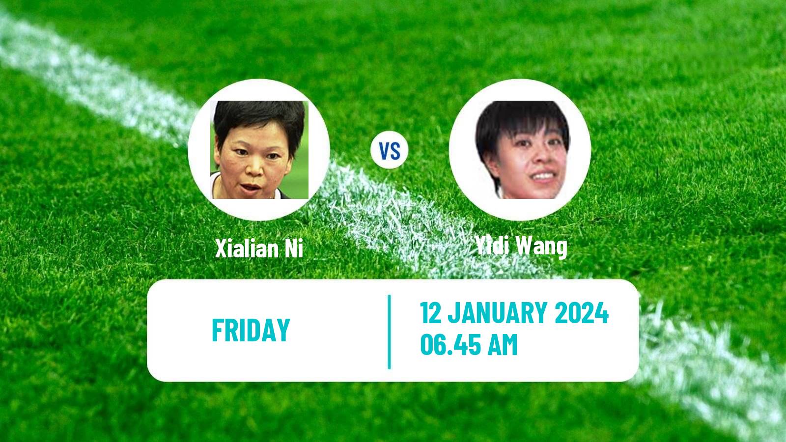 Table tennis Wtt Star Contender Doha Women Xialian Ni - Yidi Wang